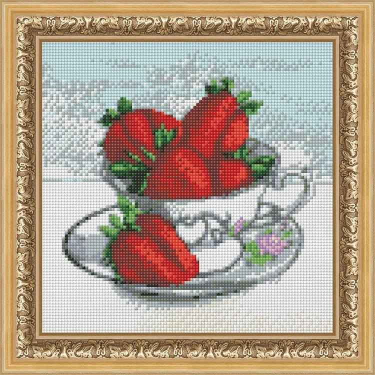 Алмазная вышивка «Горсть клубники» — картинка 2