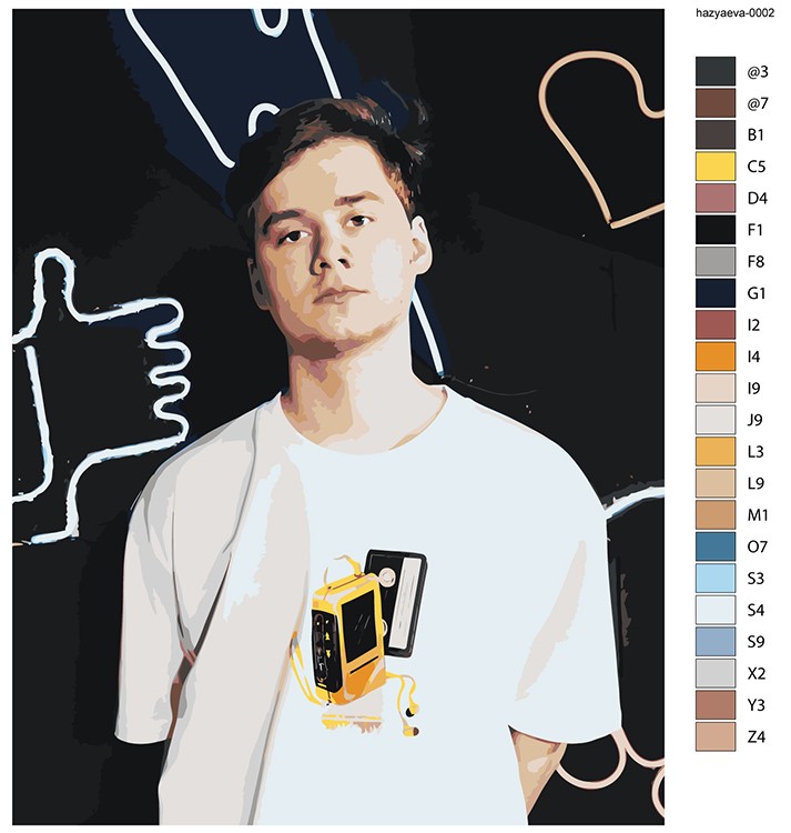 Картина по номерам «Твич стримеры Хазяева: Илья Exile» — картинка 2