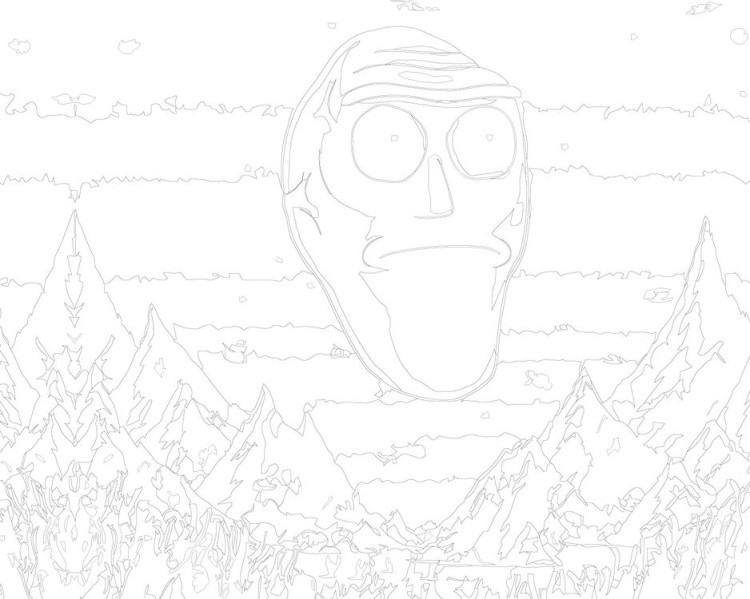 Картина по номерам «Рик и Морти: Пора швифтануться» — картинка 3