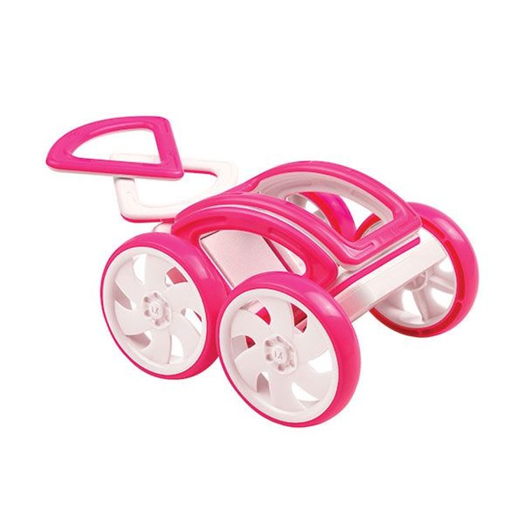 Магнитный конструктор Magformers My First Buggy Car Set - Pink (14 дет) — картинка 2