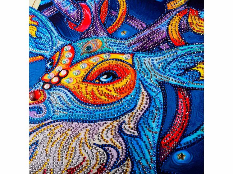 Алмазная вышивка 5D «Таинственный олень» — картинка 4