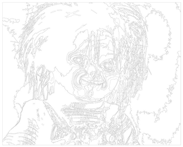 Картина по номерам «Страшная кукла Чаки 4» — картинка 3