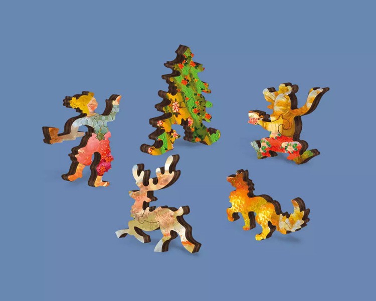 Деревянные пазлы DAVICI «Домой на Рождество» — картинка 8