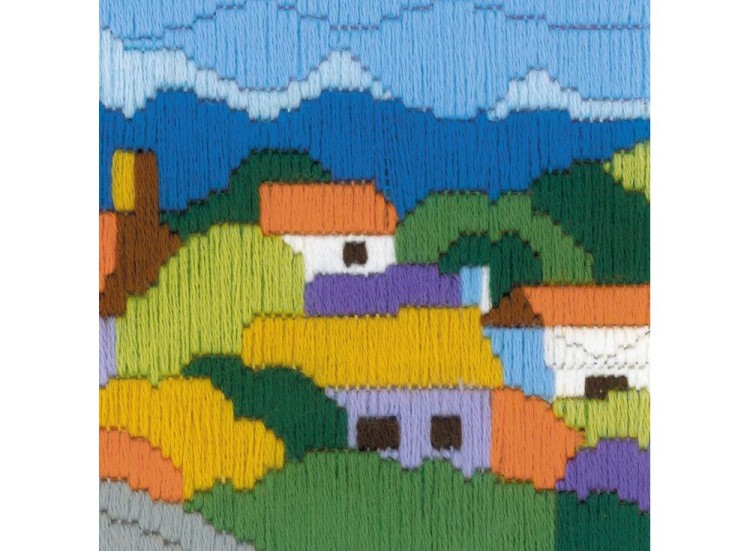 Набор для вышивания «Городок в горах» — картинка 4