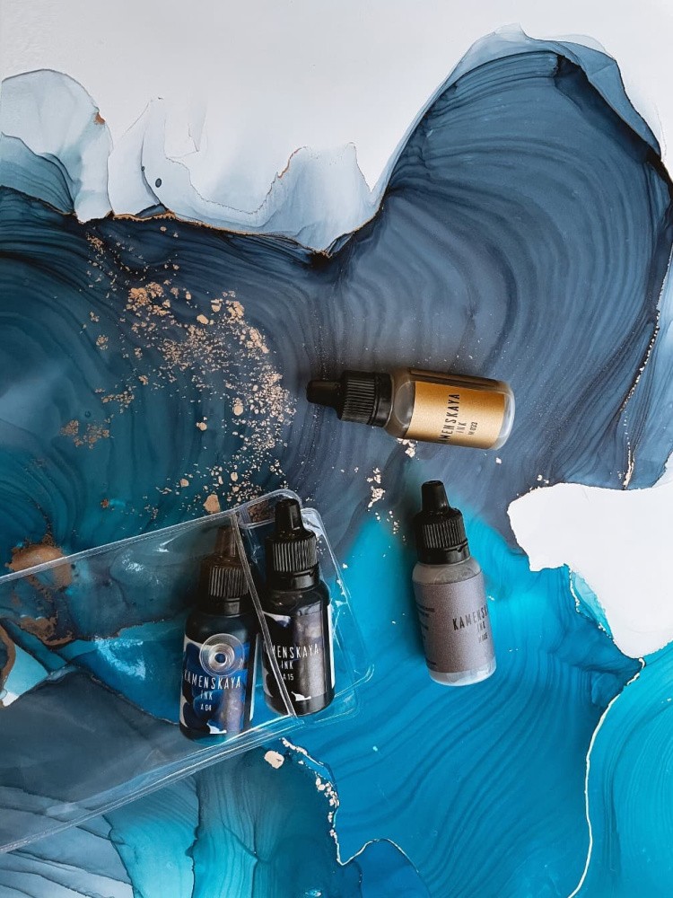 Набор для рисования алкогольными чернилами № 13, Kamenskaya Ink — картинка 2