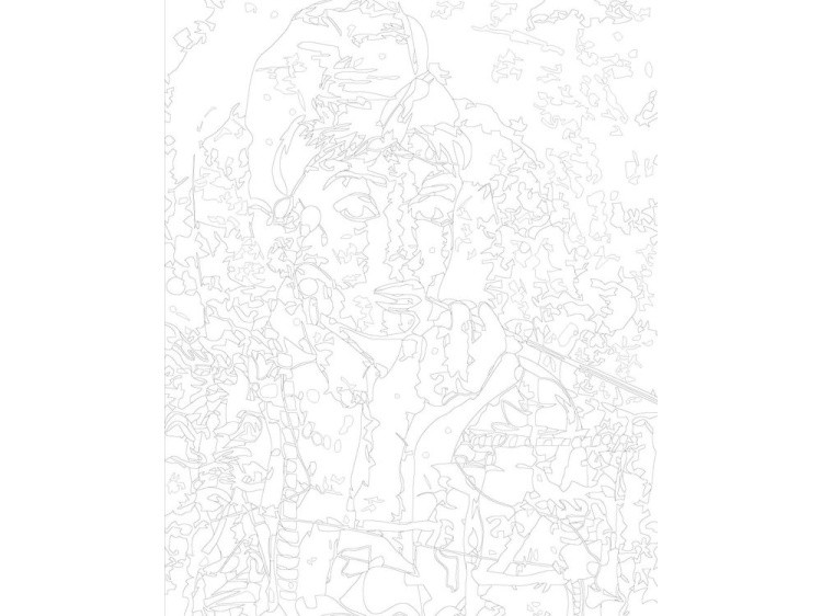 Картина по номерам «Яркая Одри» — картинка 3