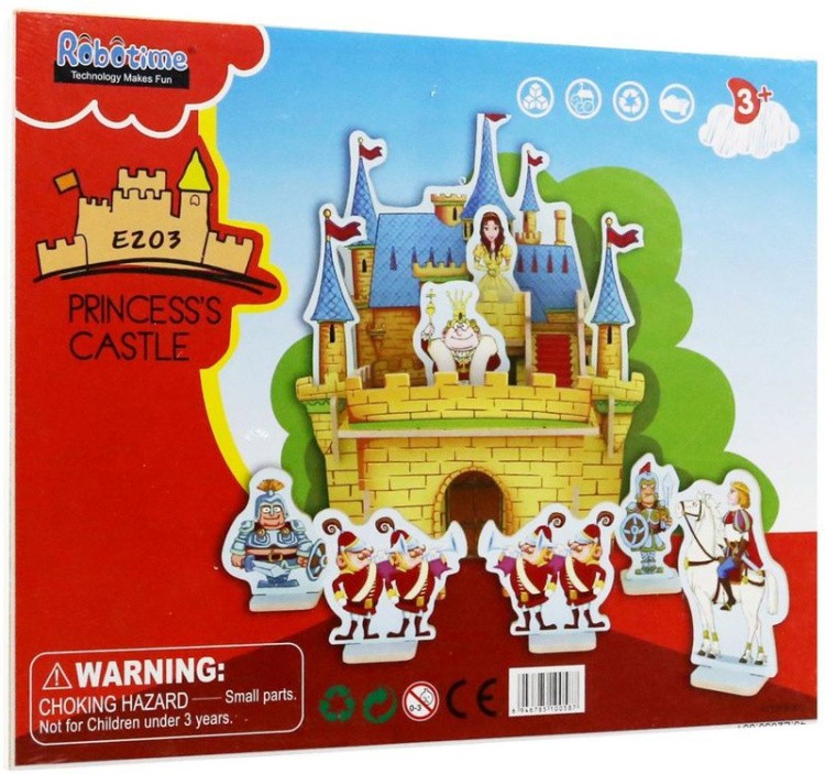Деревянный 3D пазл Robotime «Дворец принцессы» — картинка 2