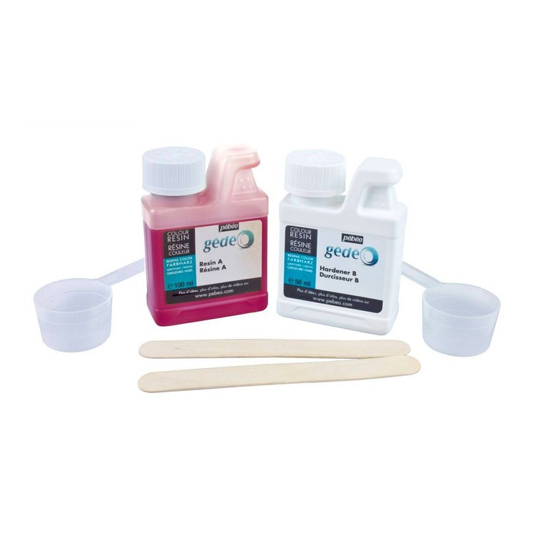 Эпоксидная смола цветная (рубин) Gedeo 150 мл, Pebeo — картинка 3