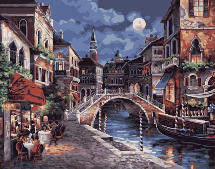 Картина по номерам «Ещё одна ночь в Венеции»