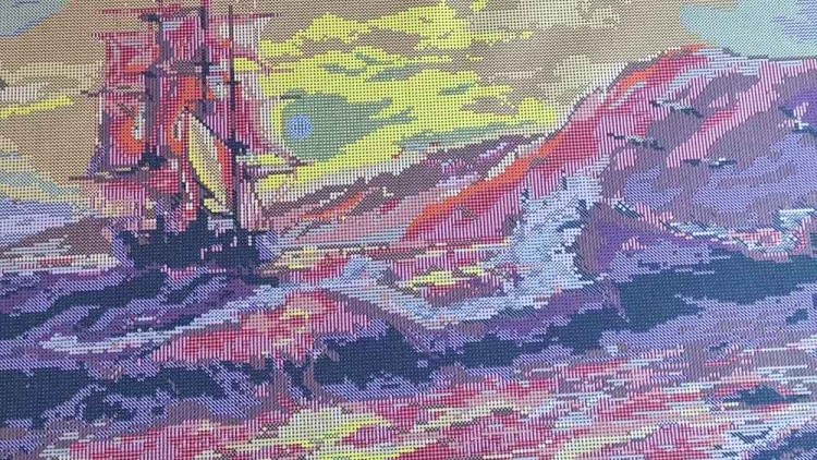 Рисунок на ткани «На морских просторах» — картинка 3