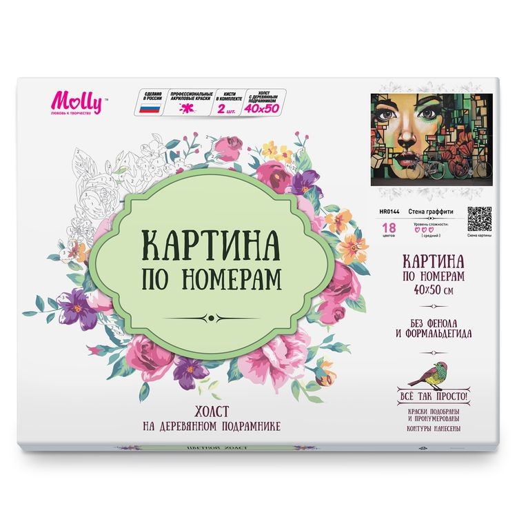 Картина по номерам «Стена граффити» — картинка 3