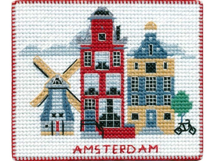 Набор для вышивания «Магнит. Столицы мира. Амстердам»