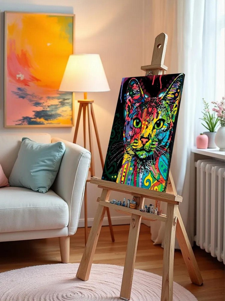 Картина по номерам «Абиссинский кот» — картинка 10