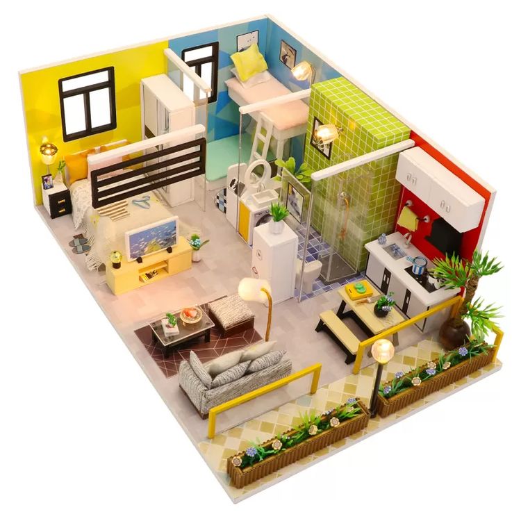 Миниатюрная сборная модель (румбокс) «Простая жизнь» — картинка 2