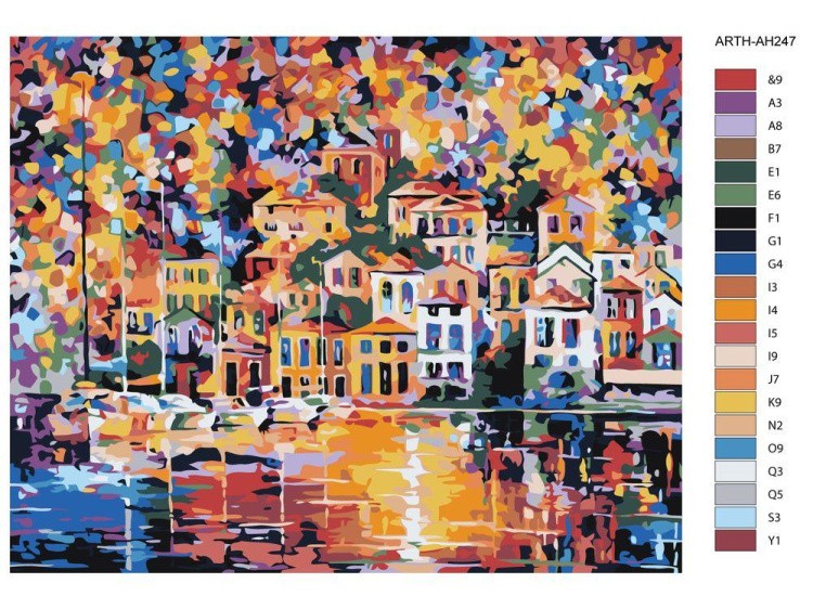 Картина по номерам «Краски города» — картинка 2