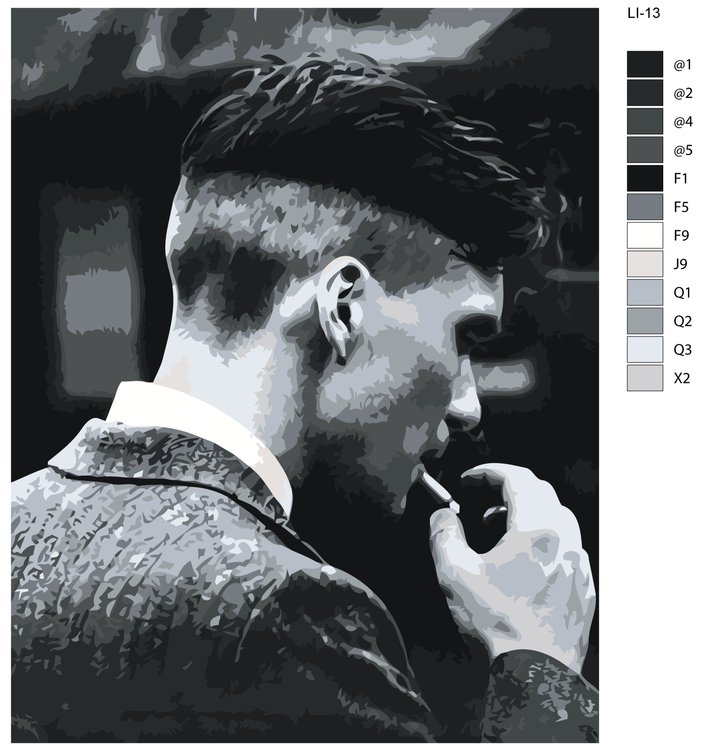 Картина по номерам «Томас Шелби» — картинка 2