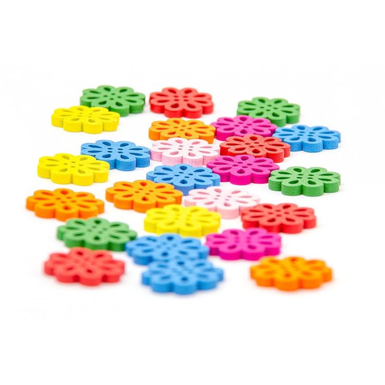 Пуговицы декоративные «Кружева», 25 шт., 2 см, цветные — картинка 2