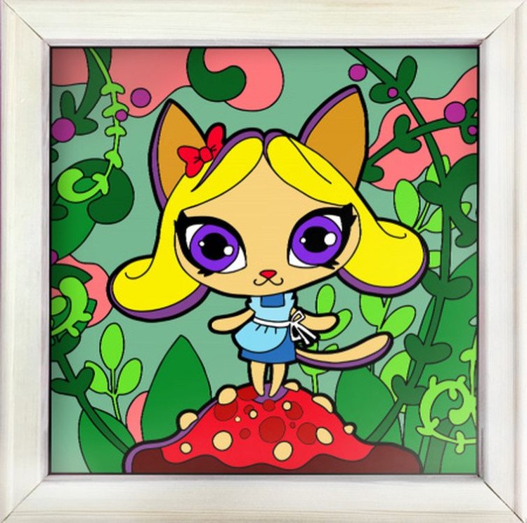 Картина по номерам «Кошка-Алиса» — картинка 3