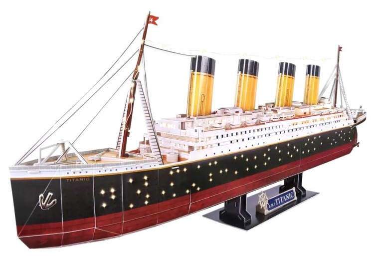 3D пазл CubicFun «Титаник» с LED-подсветкой — картинка 2