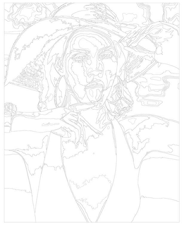 Картина по номерам «Lana Del Rey Лана Дель Рей: В шляпе» — картинка 3