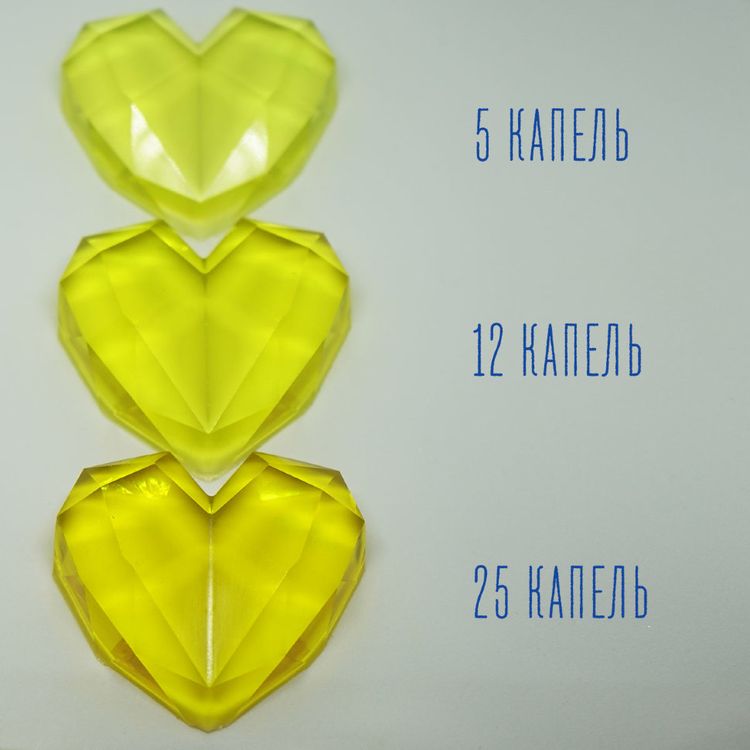 Прозрачный тонер для эпоксидной смолы желтый, 10мл — картинка 2