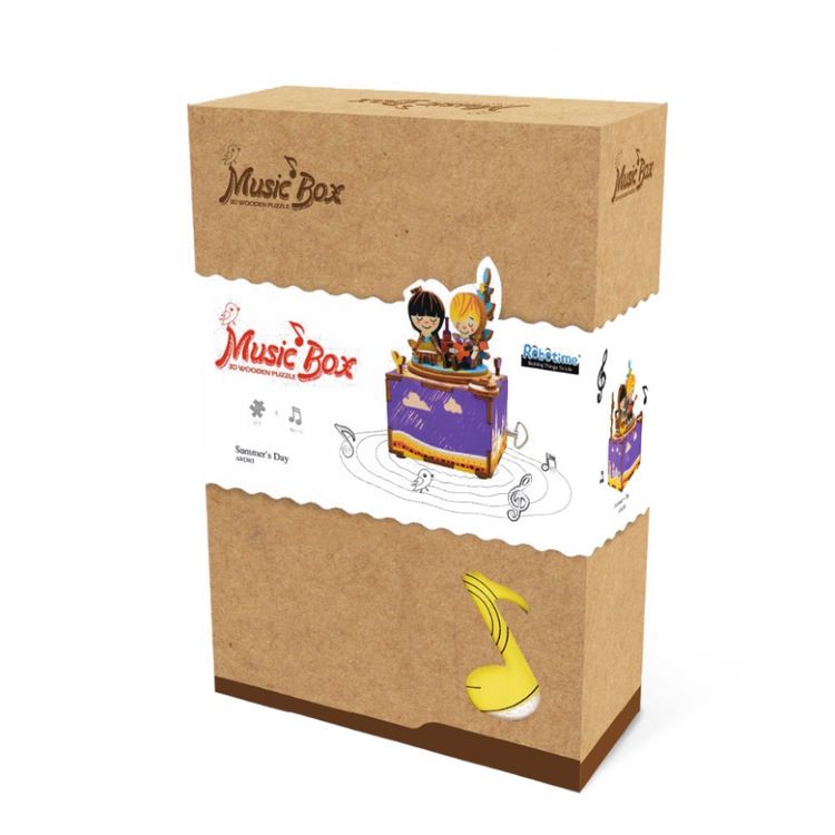 Деревянный 3D конструктор - музыкальная шкатулка «Рандеву», Robotime — картинка 4