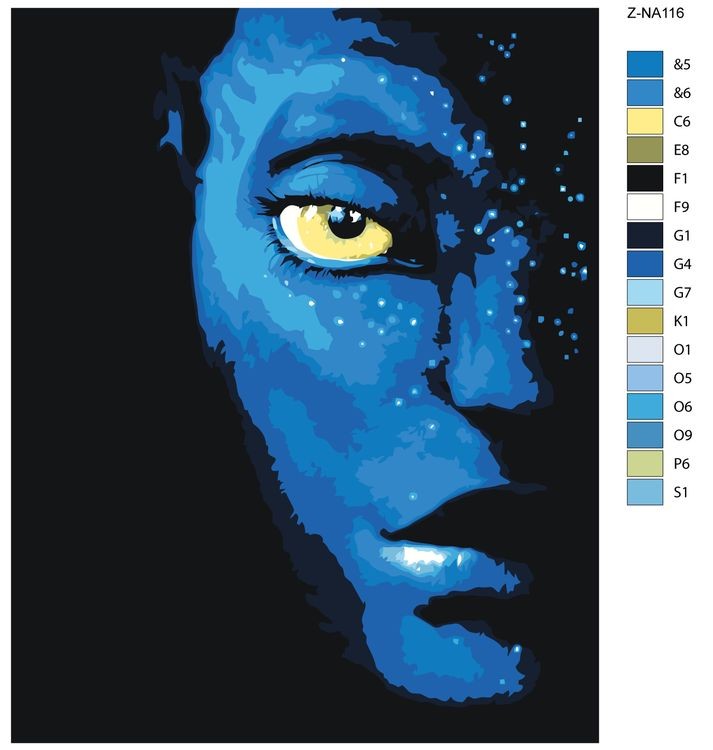 Картина по номерам «Аватар» — картинка 2