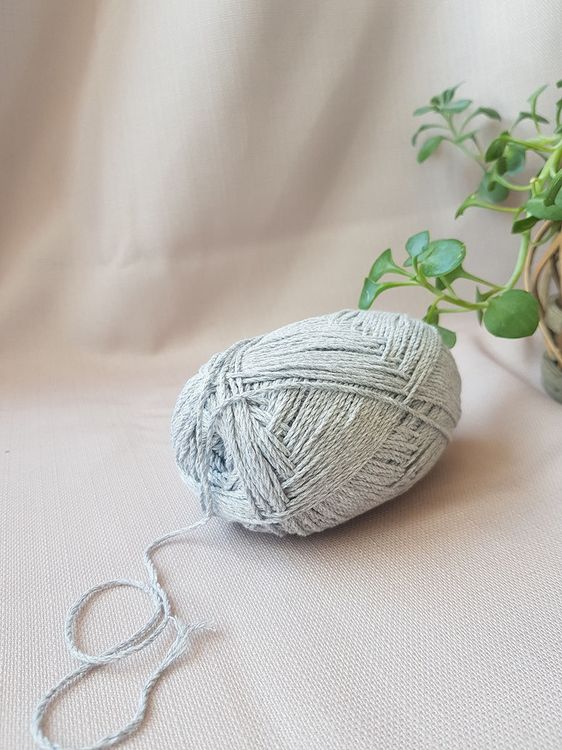 Пряжа Камтекс Мягкий хлопок (008), серебристый, 5 шт. по 100 г — картинка 3