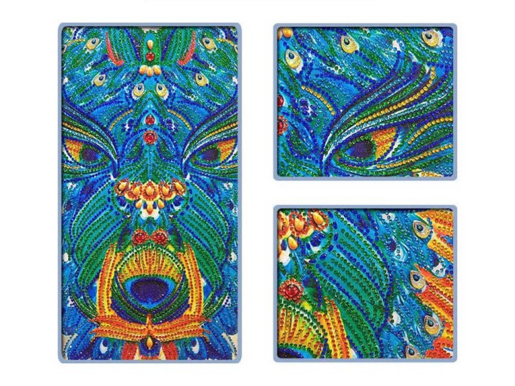 Алмазная вышивка 5D «Грозный волк» — картинка 2