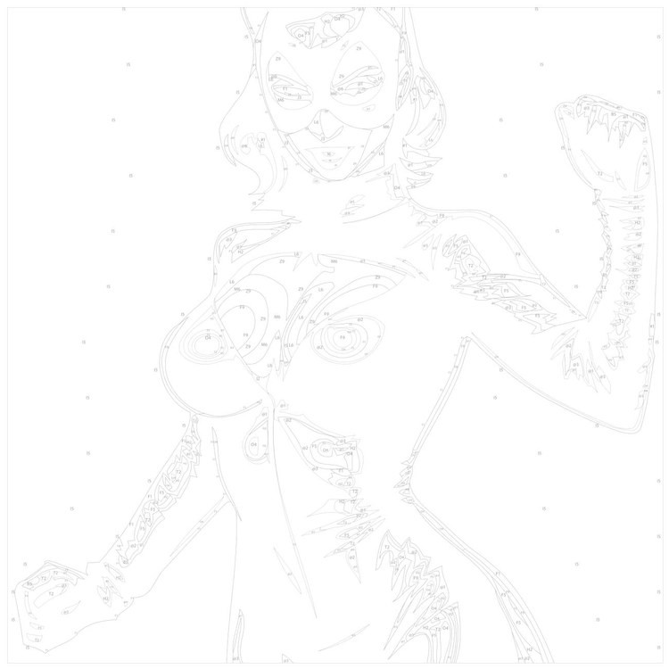 Картина по номерам «Женщина-кошка 3» — картинка 3