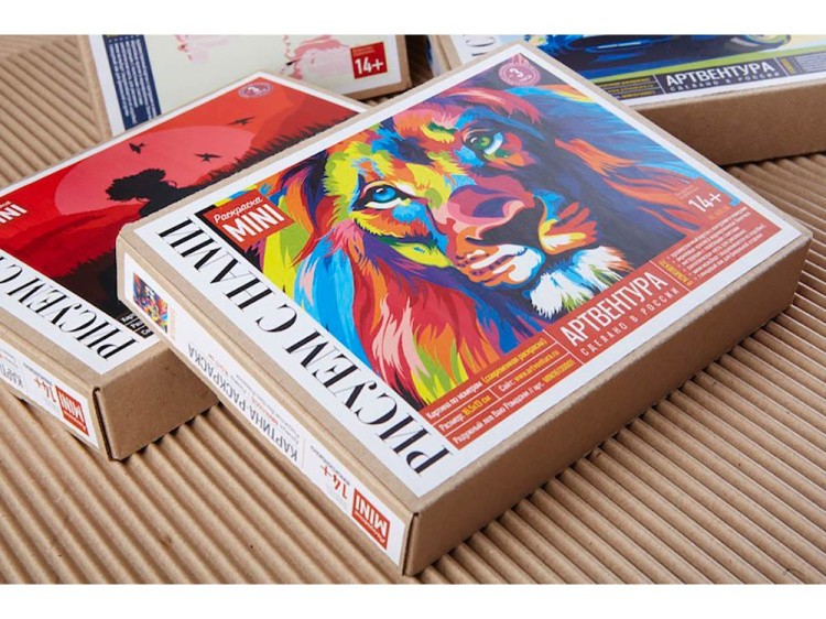 Картина по номерам «Ретро-автомобиль Cobra» (мини-раскраска) — картинка 3