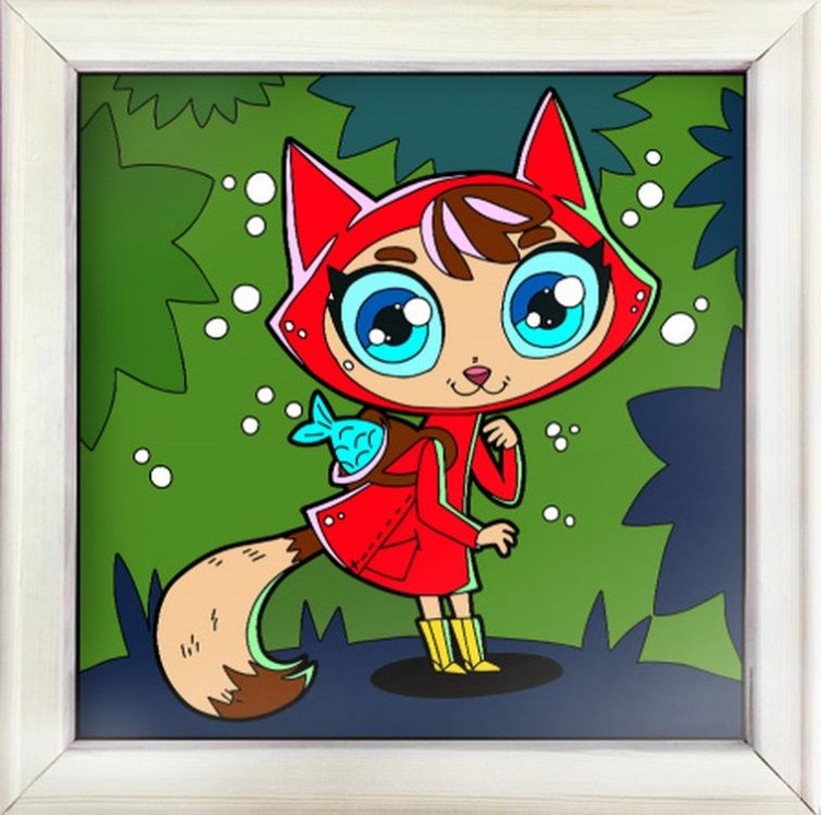 Картина по номерам «Красная шапочка» — картинка 3