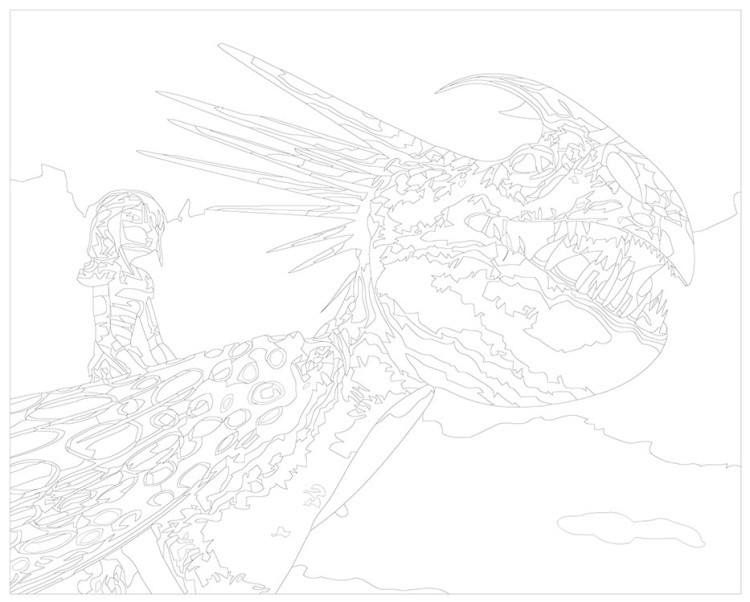 Картина по номерам «Арт дракона Злобного Змеевика Громгильда 7» — картинка 3