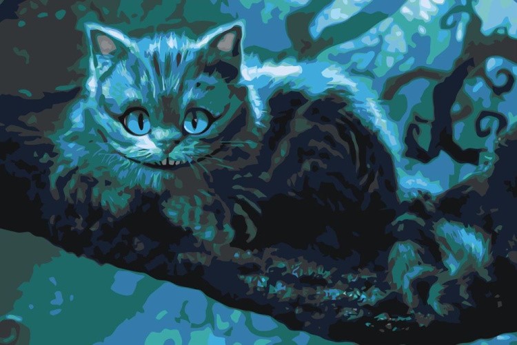 Картина по номерам «Чеширский кот»