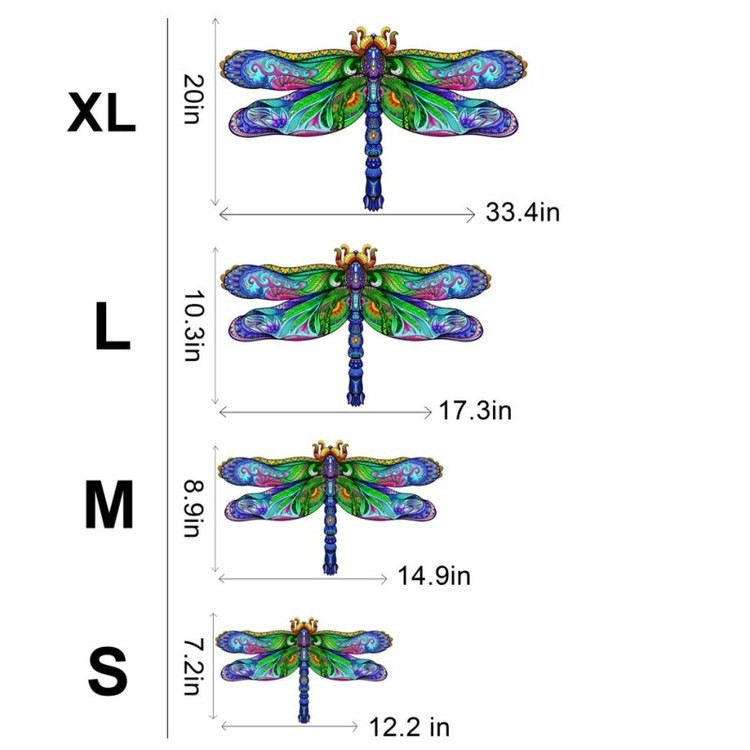 Деревянные пазлы «Стремительная Стрекоза L», Woodbests — картинка 3