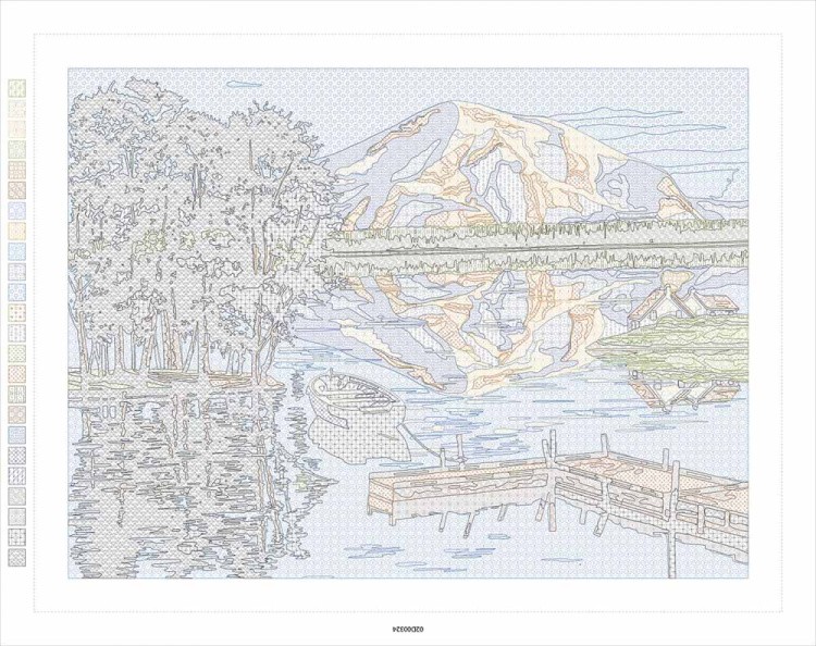 Картина по номерам «Озеро» — картинка 3