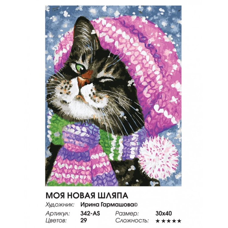 Картина по номерам «Моя новая шляпа» — картинка 2
