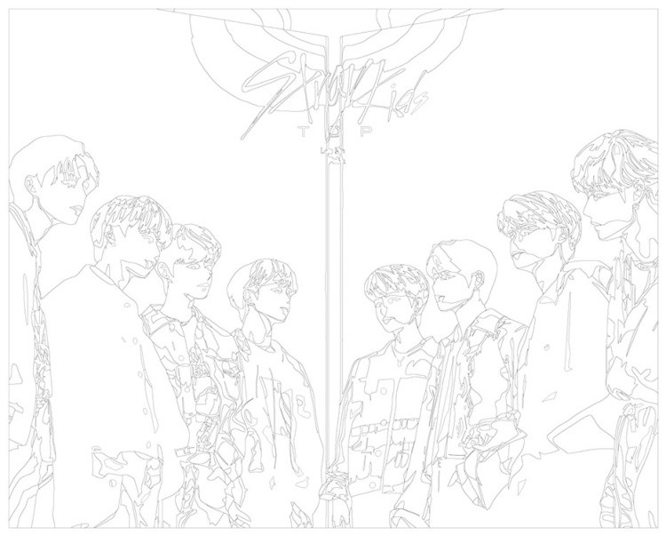 Картина по номерам «Stray Kids Стрей Кидс KPOP кпоп: Аниме» — картинка 3