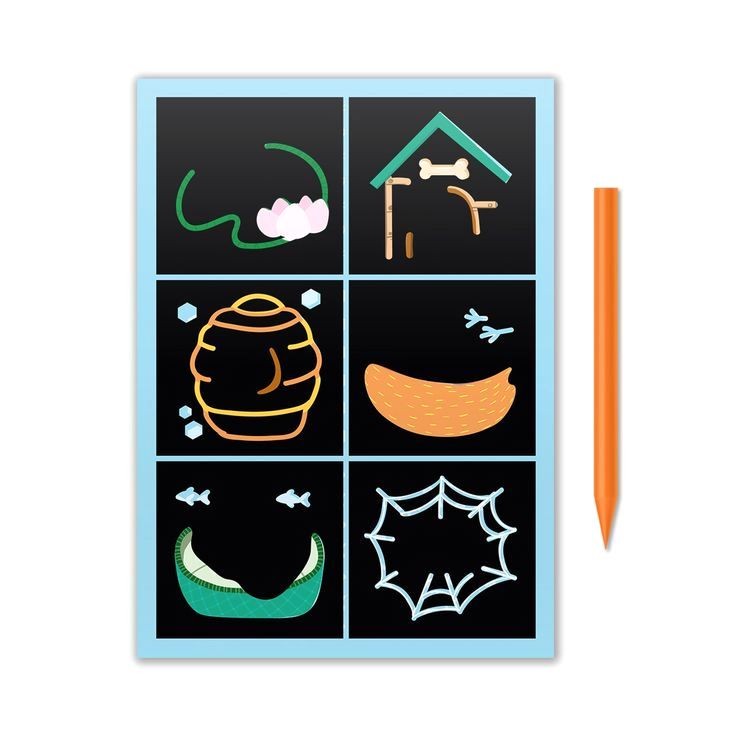 Гравюра мини «Где живут зверята» — картинка 2