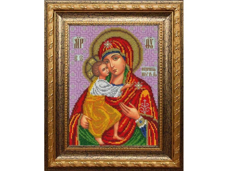 Набор вышивки бисером «Богородица Феодоровская» — картинка 2