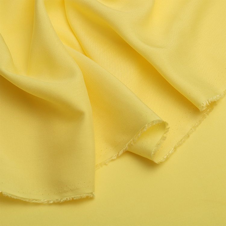 Ткань Штапель, матовая, 5 м, ширина 145 см, 110 г/м2, цвет: 21 бледно-желтый, TBY — картинка 4