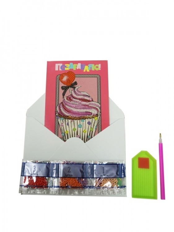 Алмазная открытка «Поздравляю!» — картинка 2