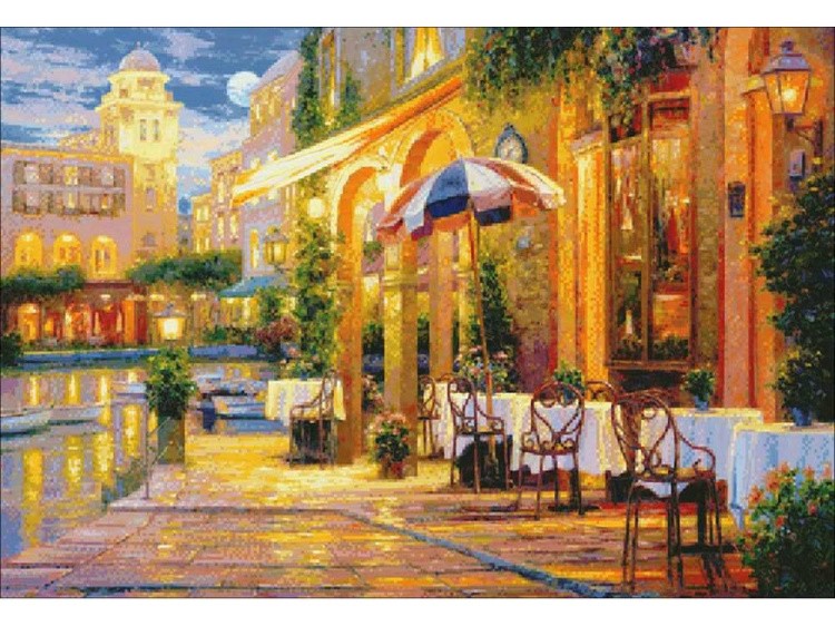 Алмазная вышивка «Теплый вечер» — картинка 2