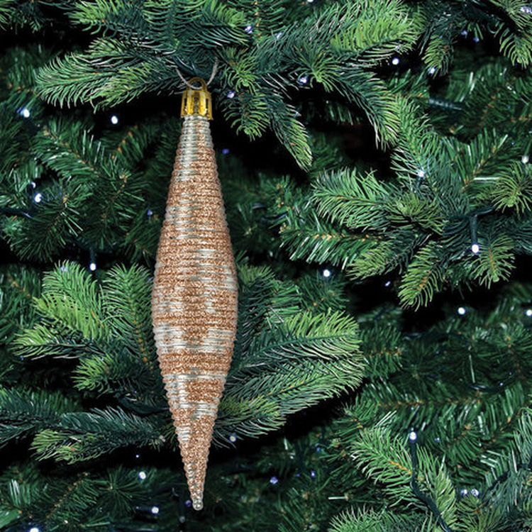 Набор украшений для ели, 43 предмета, цвет золото + перламутр — картинка 22