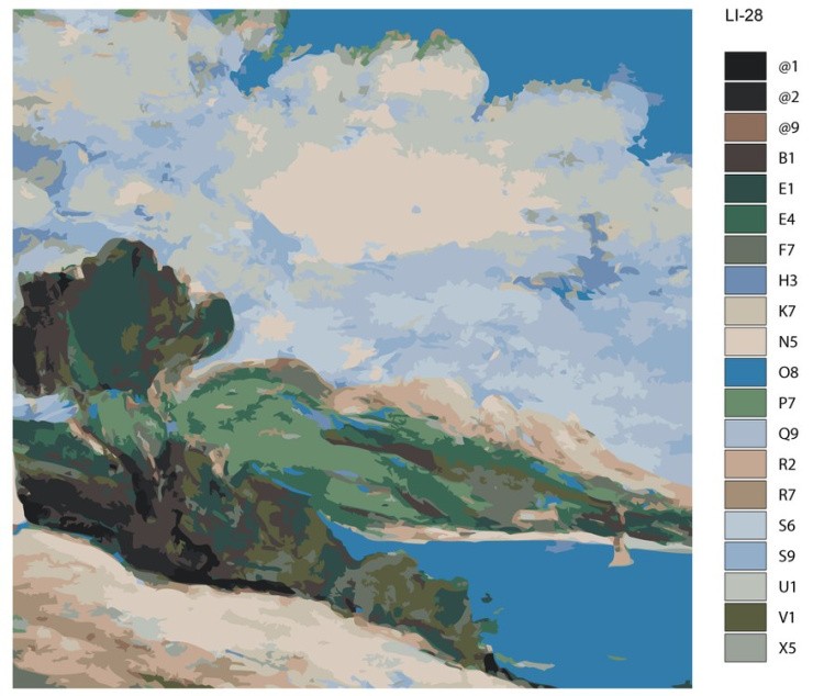 Картина по номерам «Бухта» — картинка 2