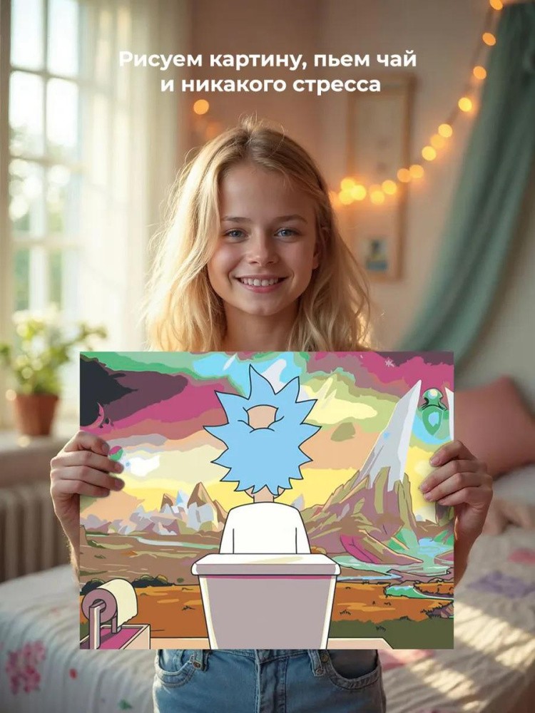 Картина по номерам «Рик и Морти: Рик Санчес 2» — картинка 6