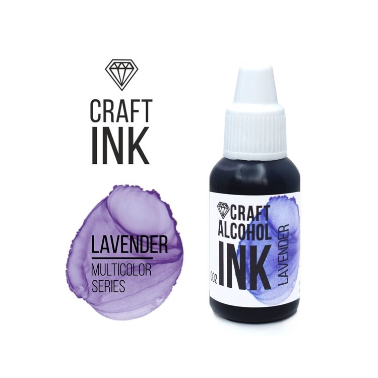 Алкогольные чернила лавандовые (Lavender) 20 мл, Craft Alcohol INK