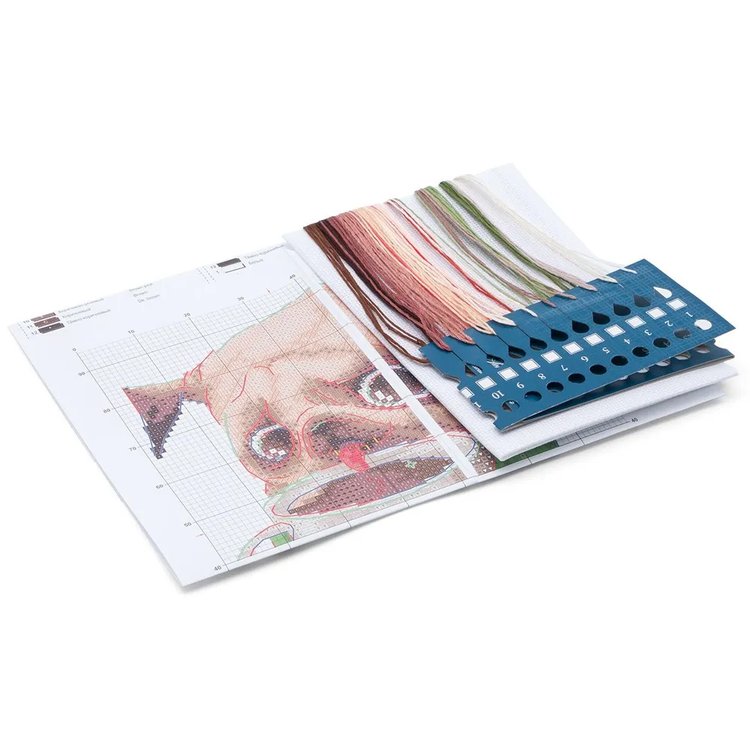 Набор для вышивания «Кофеманы. Мопс» — картинка 2