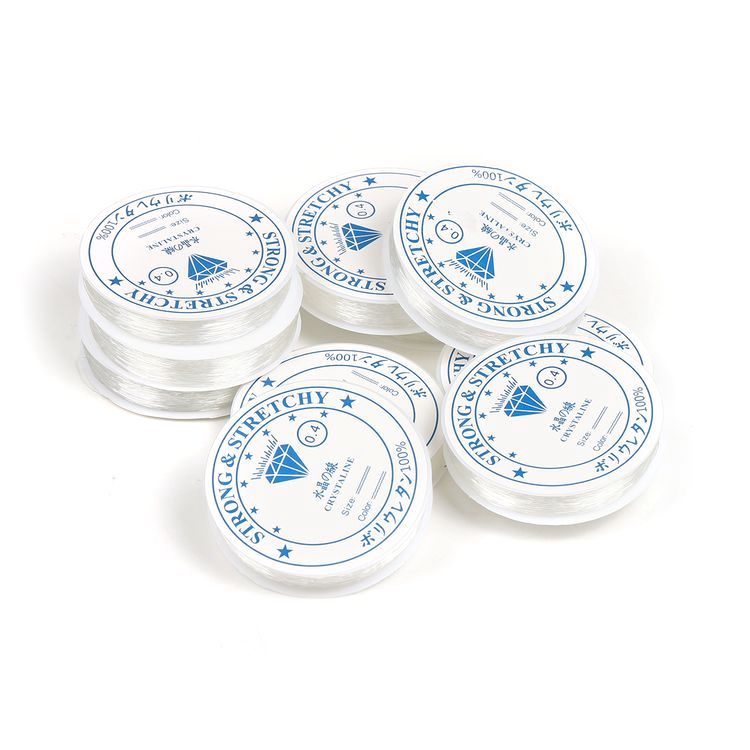 Нить силиконовая 0,4 мм, цвет прозрачный, 10 шт. по 30 м, IDEAL — картинка 6