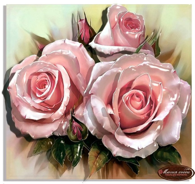 Набор папертоль «Королева цветов» 20x20 см  — картинка 2